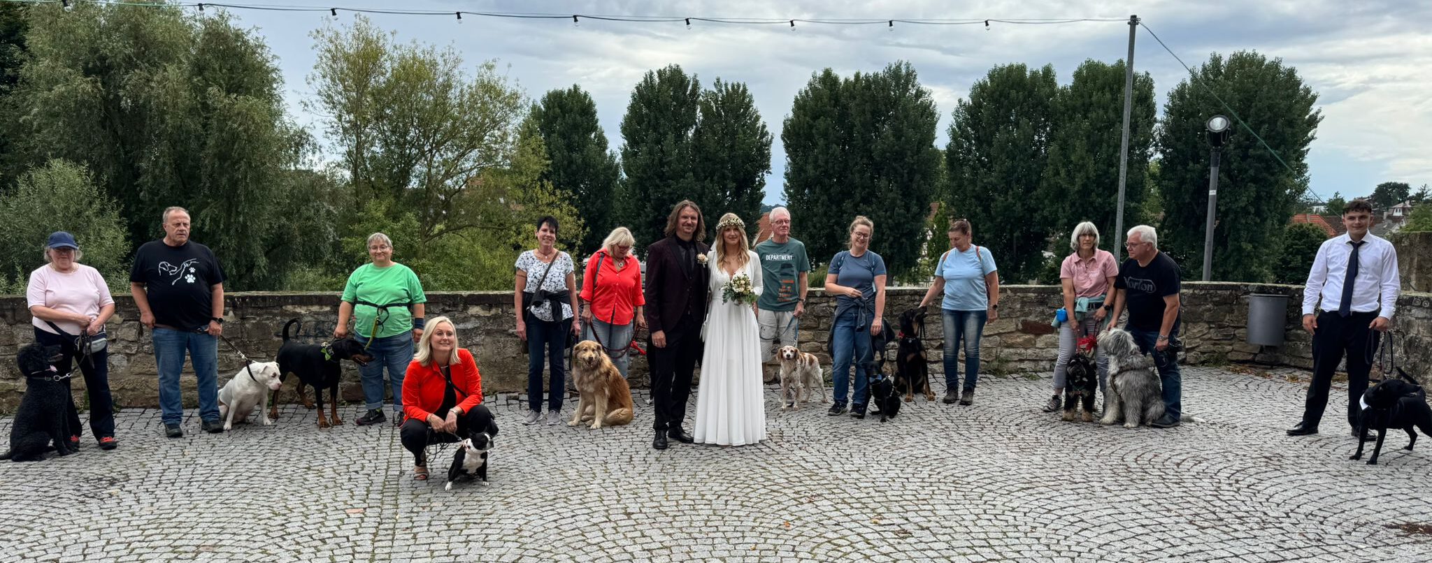 Flotte Pfoten Spalierstehen Hochzeit Nicole und Ralf